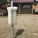 SCHURRfix post on paved surface