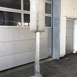 SCHURRfix post with adapter for concrete floor