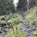 Rutschige Steine