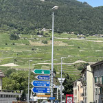 Wir sind in Martigny - Hier ist eine Drehscheibe der Alpen - Man kann nach Italien, Frankreich, Genf oder ins Oberwallis - Darum haben die Römer hier eine Stadt mit Amphitheater gebaut