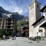 Die Dorfstrasse von Cervinia