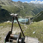 Die Bergstation der Seilbahn - Hier hat man viel improvisiert