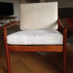 Confection de coussins déhoussables pour fauteuils scandinaves - Tissu Balou de JAB