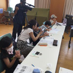 撮影中も生徒さんは真剣です！