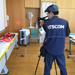 科学捜査体験講座３回目のTV撮影です