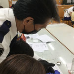科学捜査特殊インクでサンプル指紋お捺です！