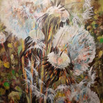 Sommer - Pusteblume, Acryl auf Leinwand, 80x60 cm