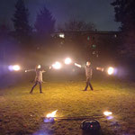 viel positiven Zuspruch erntete die Feuershow-Überraschung