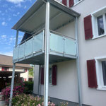 Balkonabstützung ohne Beton und Aushubarbeiten