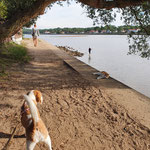 ... anschließend den Lac d'Hossegor umrunden