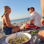 Am Strand natürlich