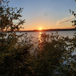 Sonnenuntergang am Velje Fjord