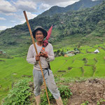 Junger Ifugao bei der Arbeit