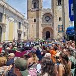Lissabon, wartend bei Kathedrale Sé