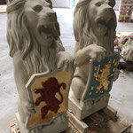 Reconstructie leeuwsculpturen