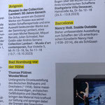 Hinweise im art Kunstmagazin, Juli und August 2023