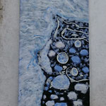 Tableau "Îlots de Patagonie" 135/60.50 cm.  Pièce unique