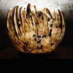 Luminaire boule "Groenland" H : 26 cm et Ø 30 cm. Pièce unique