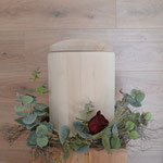 Holz Urne zum selbst gestalten, bemalen 