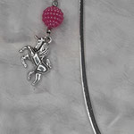 modèle 2 : marque-page pm licorne rose