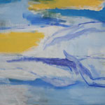 202 Das Paar, Acryl auf Leinwand, Brigitte Reich, 120 x 50 cm