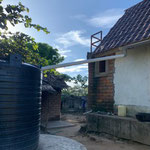 Der große Tank für Regenwasser