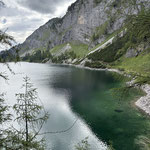 Nur wenige Minuten vom Hinteren Lahngangsee entfernt befindet sich der Vordere Lahngangsee, der deutlich größere der beiden Seen