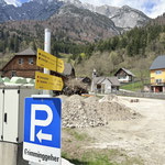 Unsere Tour startete beim "Parkplatz für Grimminggeher" in Niederstuttern