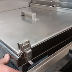 Couvercle inox amovible pour friteuse food-truck