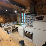 la cuisine ouverte sur le salon 