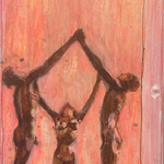 Enter the gate, Acrylic on canvas, 20 x 50 cm, Available at Deer daddy - 790,-