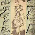 robe femme années 40