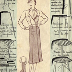 Ensemble jupe-culotte et veste années 40