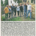 24. Mai 2018  Rheingau Echo zur Sozialprojekt Woche Hansenberg Gymnasium