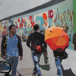 The wall of Berlin 100x100