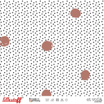 lillestoff - waffle dots, terracotta - bio-jersey