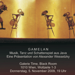 GAMELAN Musik, Tanz und Schattenspiel aus Java präsentiert von Alexander Wessetzky