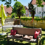 Hier sitzt das Brautpaar- Schloßscheuer in Baisingen