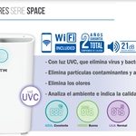 Catalogo purificador Hepa serie Space