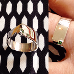 Zilver met smaragd