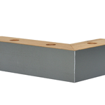 Fuß L-Form Silber
