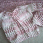 manta, chaquetita y gorro odessa tejido por Mayra!