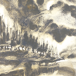 Aquarelle paysage nocturne - 60x40cm - 2023