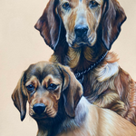 Dachsbacken, Pastell  (Auftragsarbeit)
