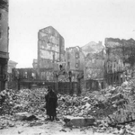 1941 Ruinas de la Plaza del Príncipe desde su esquina noreste