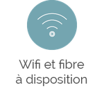 wifi et fibre à disposition