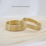 "Bambi" - Eheringe Gelbgold 750, Damenring 1756.- / Herrenring 2309.-