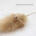 "Poppy" - Verlobungsring Rotgold 750 mit cognacfarbenem Brillant, 1048.-