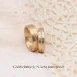 derzeit nicht an Lager: "Tale" - Ringe Gelbgold 750, Damenring mit 16 Brillanten 1716.- / Herrenring 2135.-