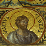 CLAUDIO   Mosaico posto fuori la Chiesa
